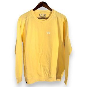 Butter Yellow Nº33 Go Golfing Crew Sweatshirt Size M